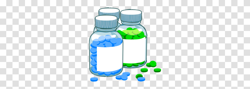 Blue And Green Pill Bottles Clip Art, Jar, Plastic, Medication Transparent Png
