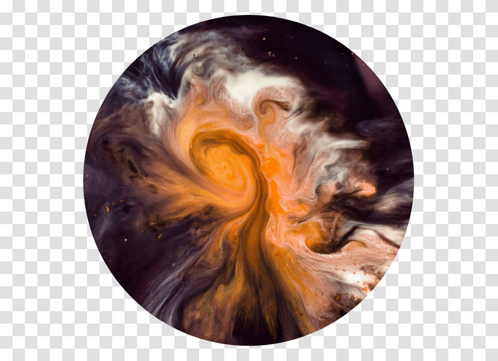 Blue And Orange Contrast Painting, Astronomy, Outer Space, Universe, Ornament Transparent Png