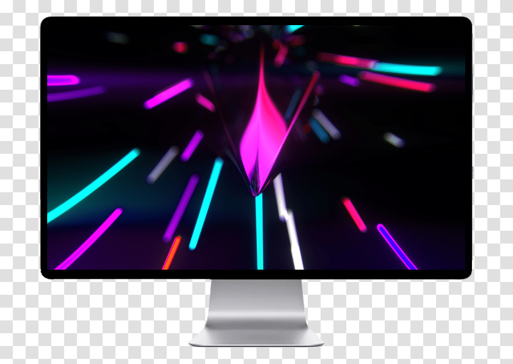 Blue And Pink Neon Background, Monitor, Screen, Electronics, Display Transparent Png