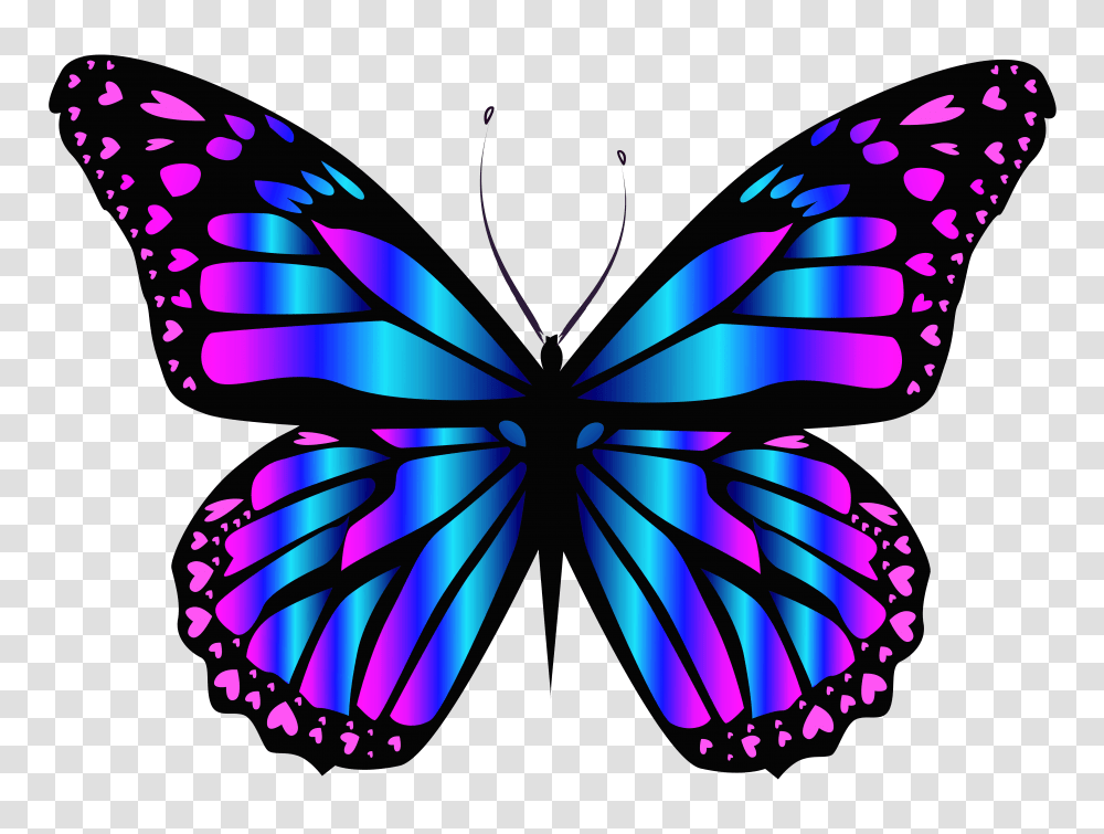 Blue And Purple Butterfly Clipar, Animal, Pattern, Insect, Invertebrate Transparent Png