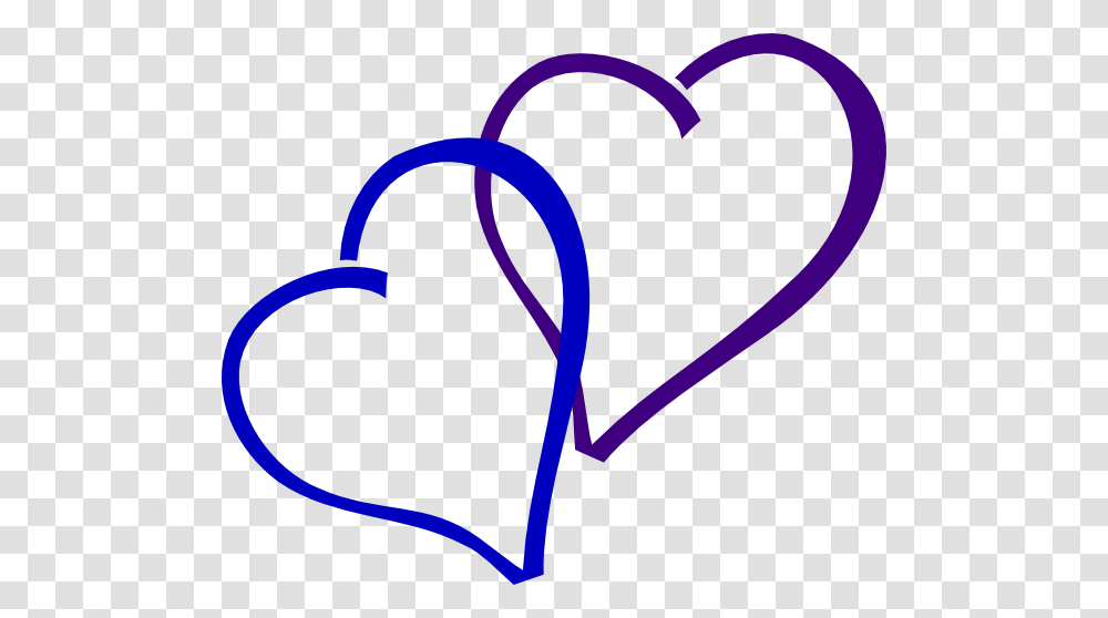 Blue And Purple Heart Clip Art, Label Transparent Png