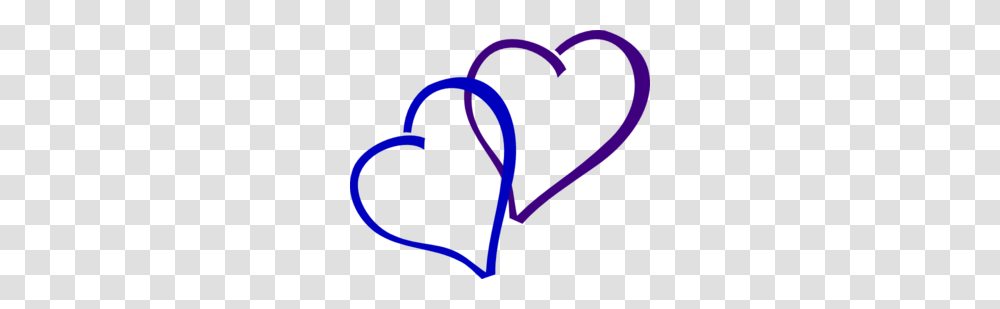 Blue And Purple Heart Clip Art Transparent Png