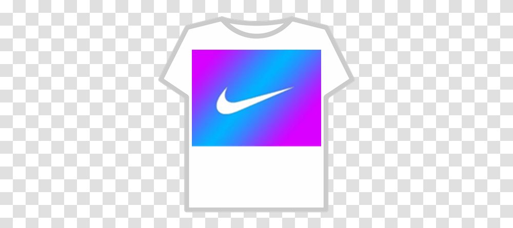Blue And Purple Nike Logo Adidas Hoodie T Shirt Roblox, Clothing, T-Shirt, Text, Word Transparent Png