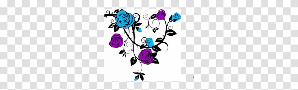 Blue And Purple Rose Clip Art, Floral Design, Pattern Transparent Png