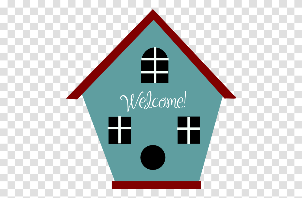 Blue And Red Bird House Clip Arts For Web, Neighborhood, Urban, Building, Road Sign Transparent Png