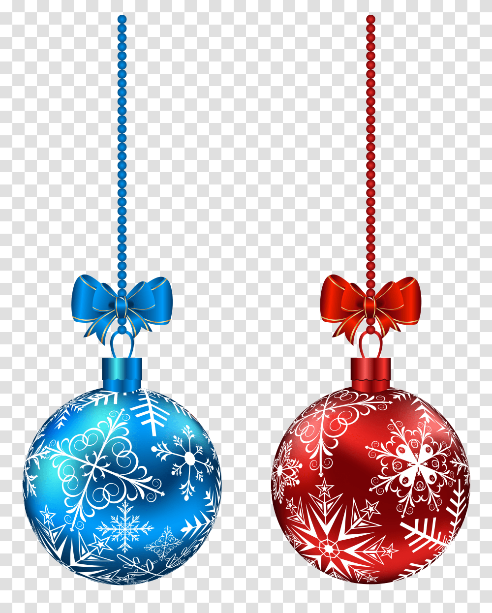 Blue And Red Hanging Christmas Balls Clip Art Gallery, Ornament, Pattern Transparent Png