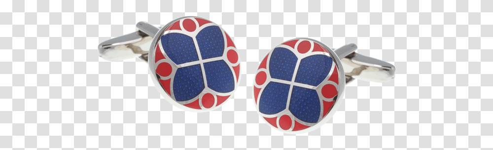 Blue And Red Stained Glass Styled Cufflinks Turtle, Soccer Ball, Football, Team Sport, Sphere Transparent Png