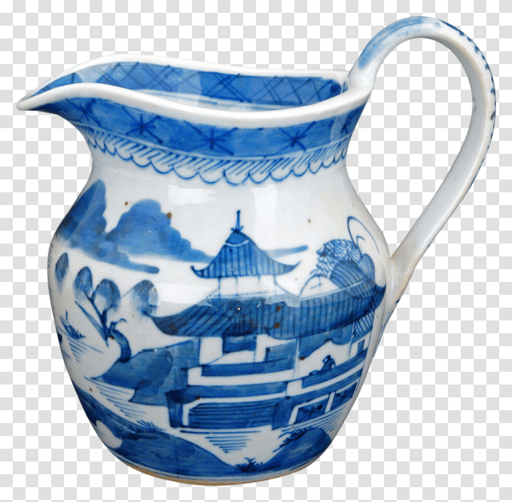 Blue And White Chinese Pottery, Jug, Diaper, Water Jug Transparent Png