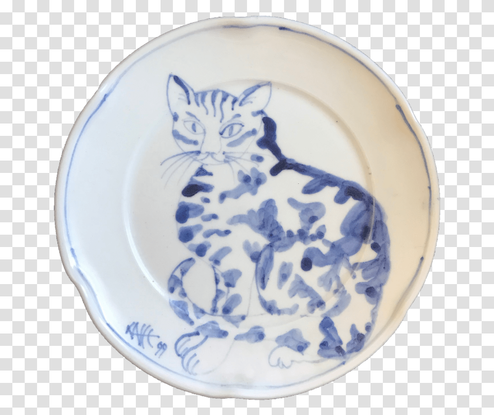 Blue And White Porcelain, Pottery, Saucer, Birthday Cake Transparent Png