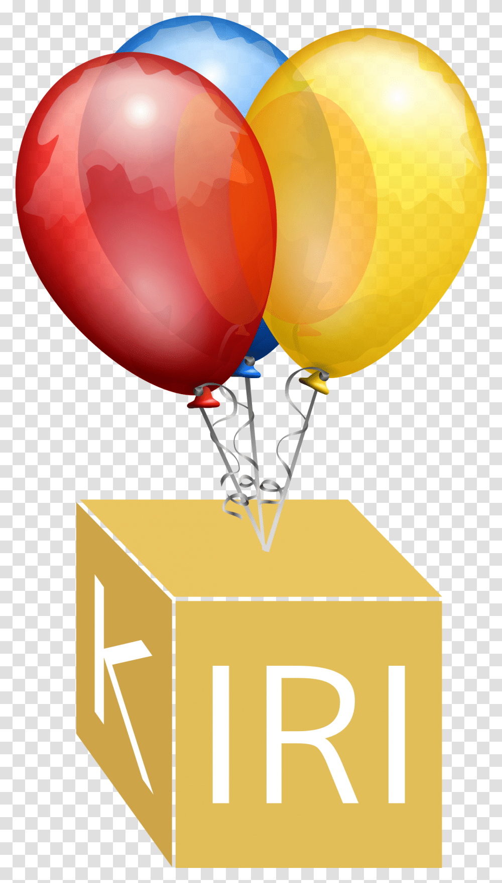Blue And Yellow Balloons Clipart Birthday Balloons Transparent Png