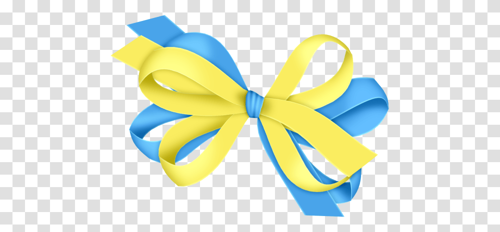 Blue And Yellow Bow, Tie, Accessories, Accessory, Necktie Transparent Png