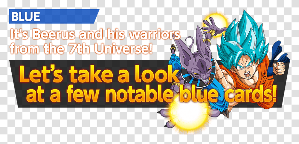 Blue And Yellow Cards Strategy Dragon Ball Super Card Game Cartoon, Person, Text, Pet, Animal Transparent Png