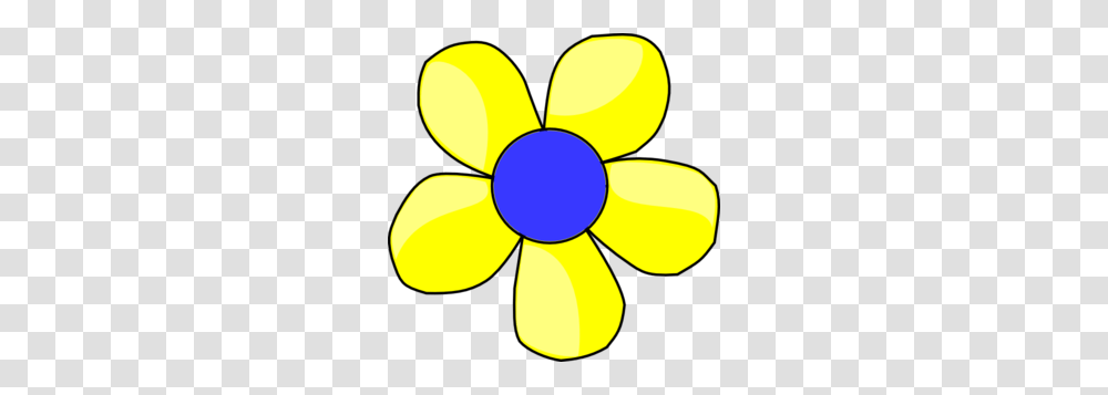 Blue And Yellow Flower Shaded Clip Art, Lamp, Ball, Gold Transparent Png