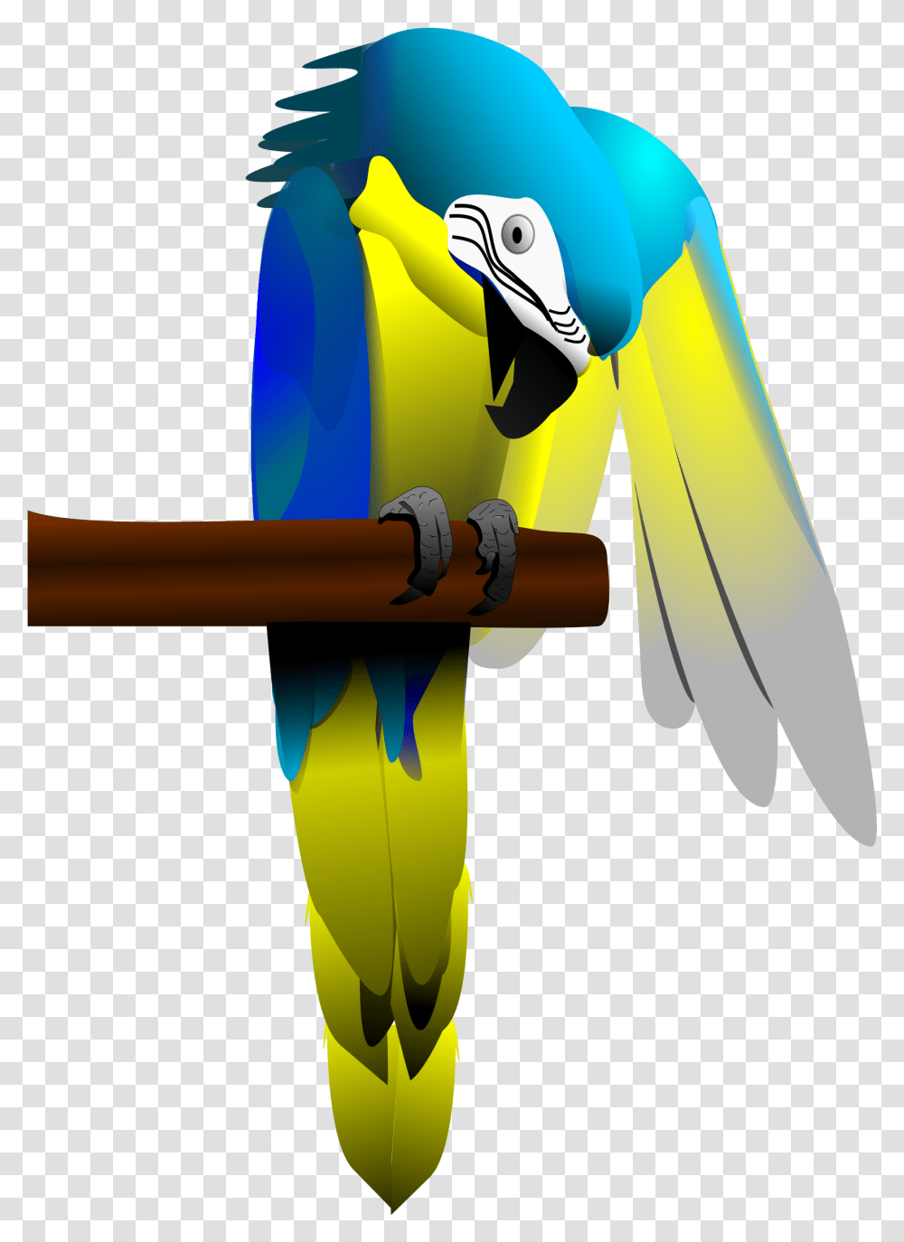 Blue And Yellow Macaw Parrot Clip Arts Parrot, Animal, Bird Transparent Png