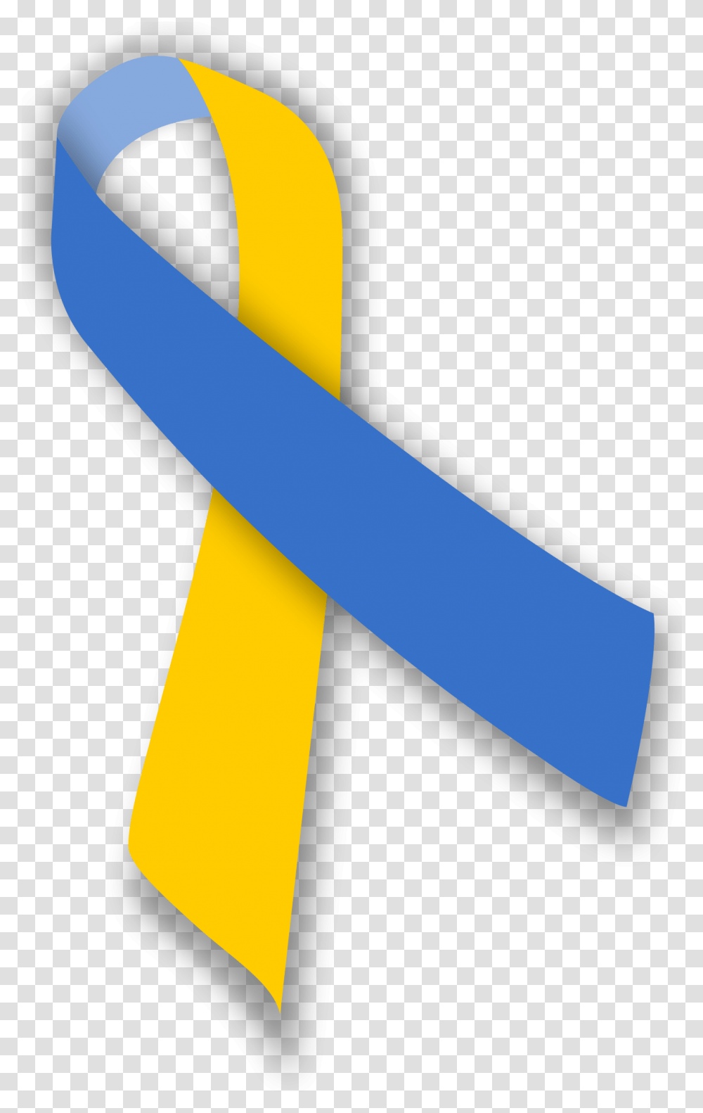 Blue And Yellow Ribbon Down Syndrome Symbol, Fire, Crayon, Hardhat, Helmet Transparent Png