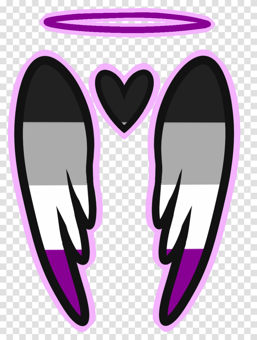 Blue Angel Clipart Asexual Flag, Apparel, Hand, Heart Transparent Png