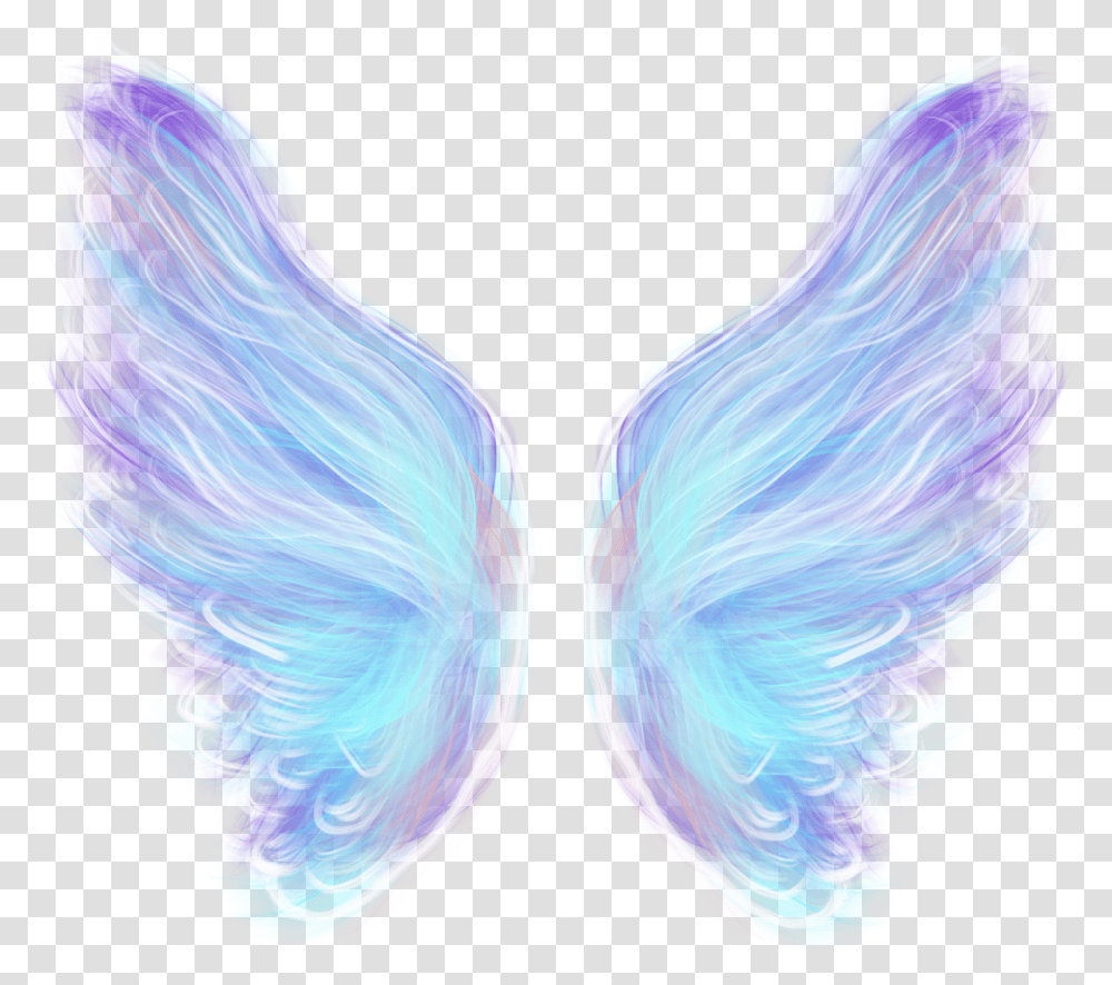 Blue Angel Wings Transparent Png