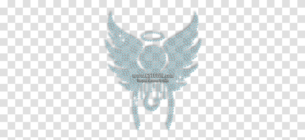 Blue Angel Wings With Star And Moon Hotfix Bling Transfer Eagle, Accessories, Crystal, Jewelry, Pattern Transparent Png