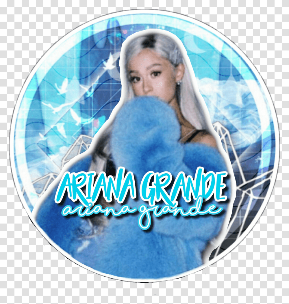 Blue Ariana Grande Icon Picsart, Person, Human, Fisheye Transparent Png