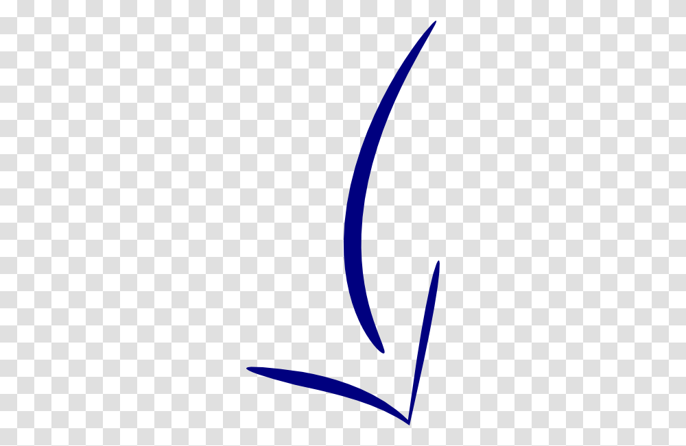 Blue Arrow Curved Clip Art, Logo, Face Transparent Png