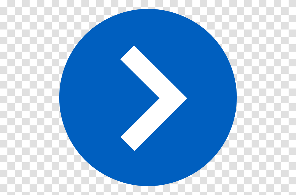 Blue Arrow Right Icon, Sign, Road Sign Transparent Png