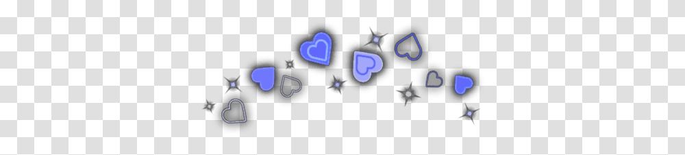 Blue Asthetic Asthetics Hearts Heart Heartcrown Bead, Pac Man Transparent Png