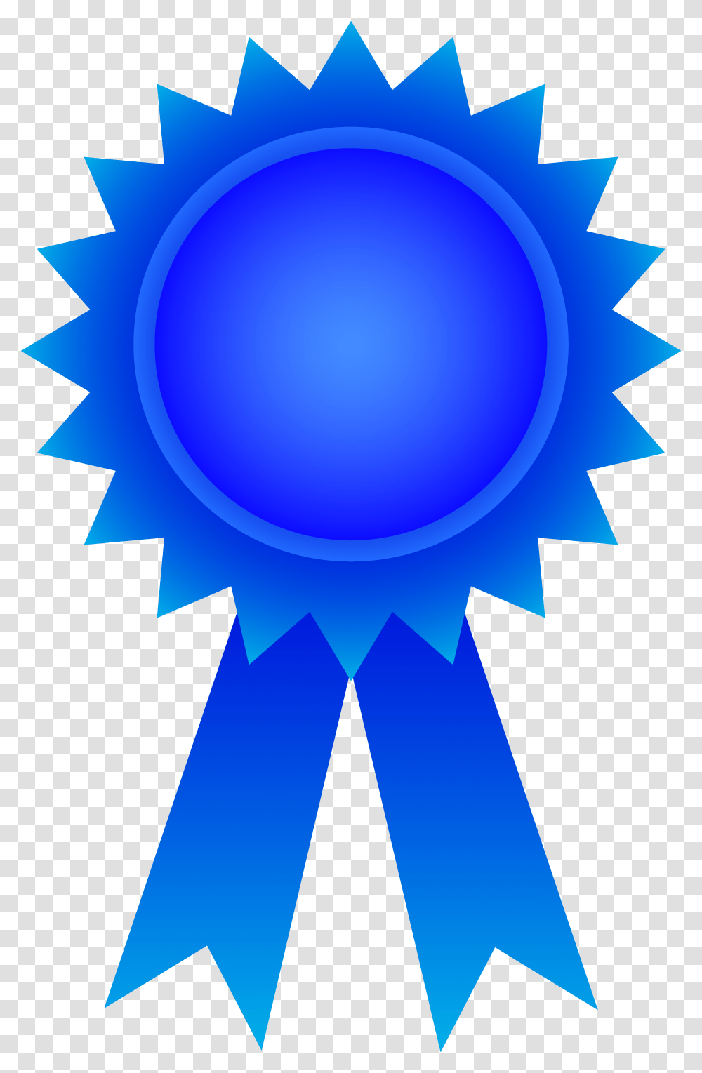 Blue Award Ribbon, Logo, Trademark, Badge Transparent Png