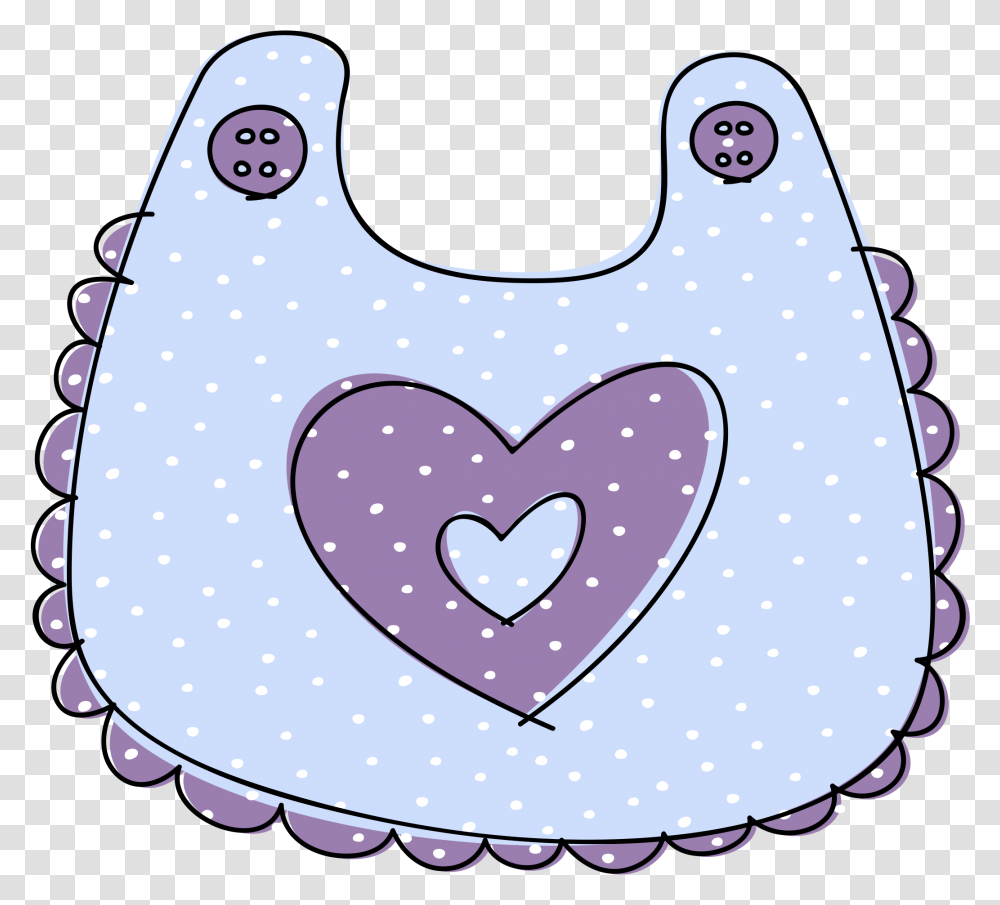 Blue Baby Bib Clipart, Cushion, Pillow, Heart, Applique Transparent Png