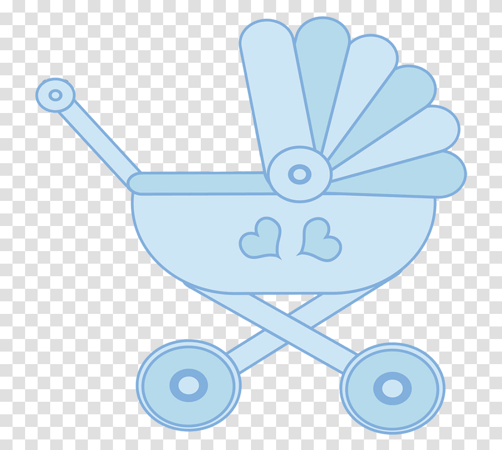Blue Baby Stroller Clipart Baby Carriage, Scissors, Blade, Weapon, Weaponry Transparent Png
