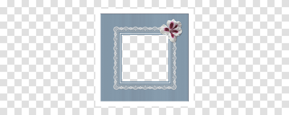 Blue Background Plant, Flower, Blossom, Mirror Transparent Png
