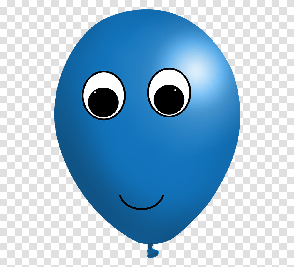Blue Balloon With Face Smiley, Disk, Sphere, Food, Egg Transparent Png