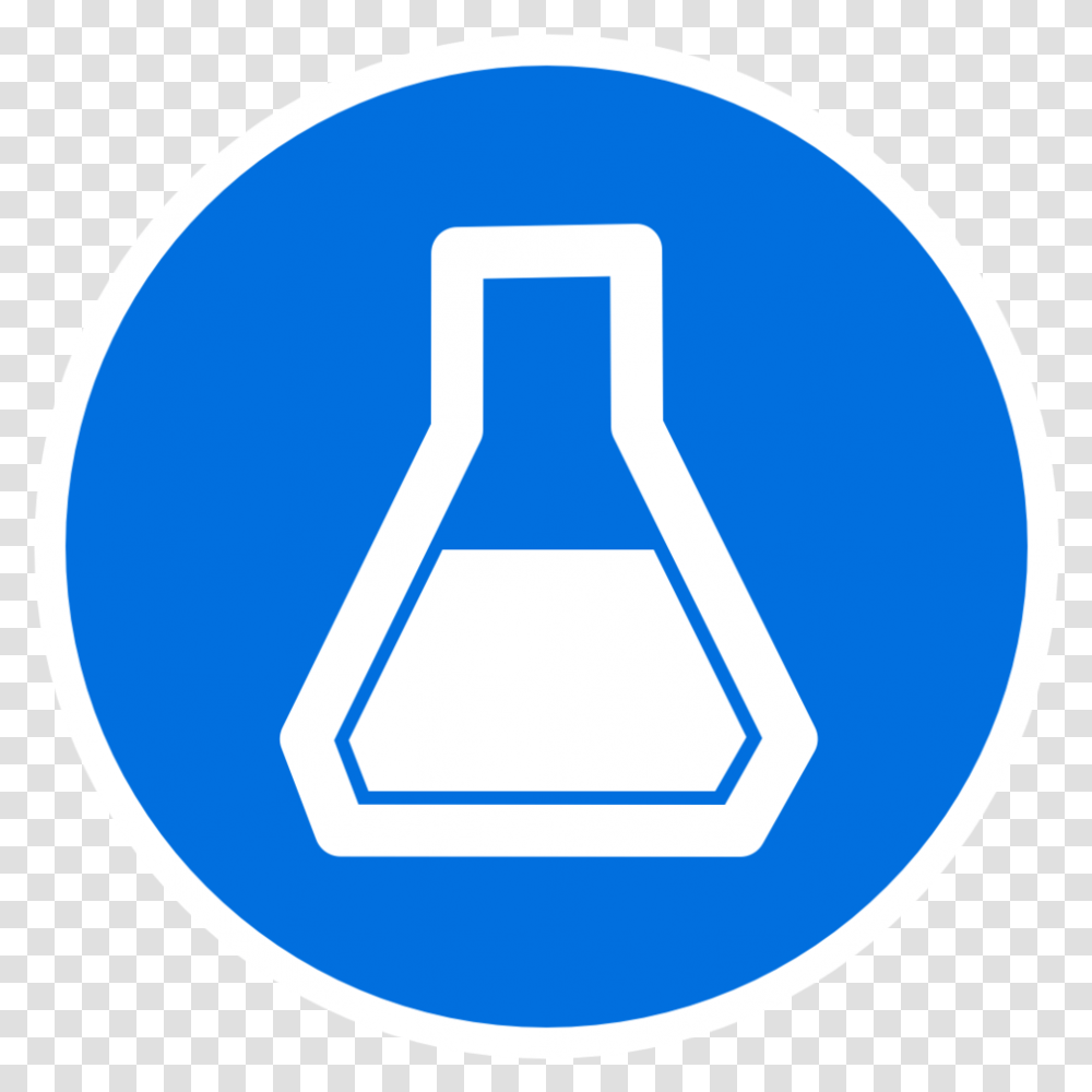 Blue Beaker Icon, Label, Number Transparent Png