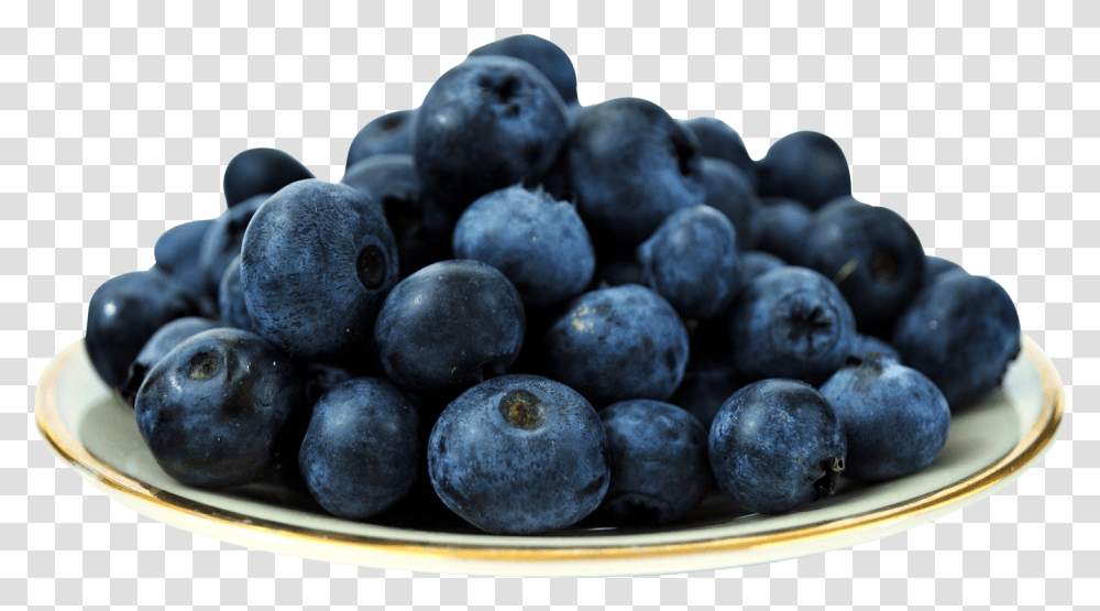 Blue Berries On Plate, Blueberry, Fruit, Plant, Food Transparent Png