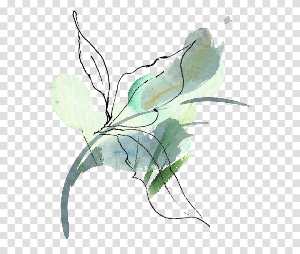 Blue Berry Leaf Sketch, Staircase, Drawing, Plan Transparent Png