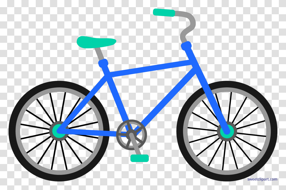Blue Bike Clip Art, Bicycle, Vehicle, Transportation, Bmx Transparent Png