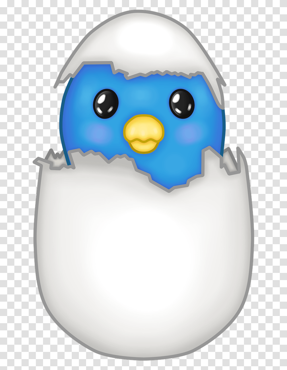 Blue Bird Egg Broken Pajaro En Un Huevo Dibujo, Food, Easter Egg, Helmet, Clothing Transparent Png