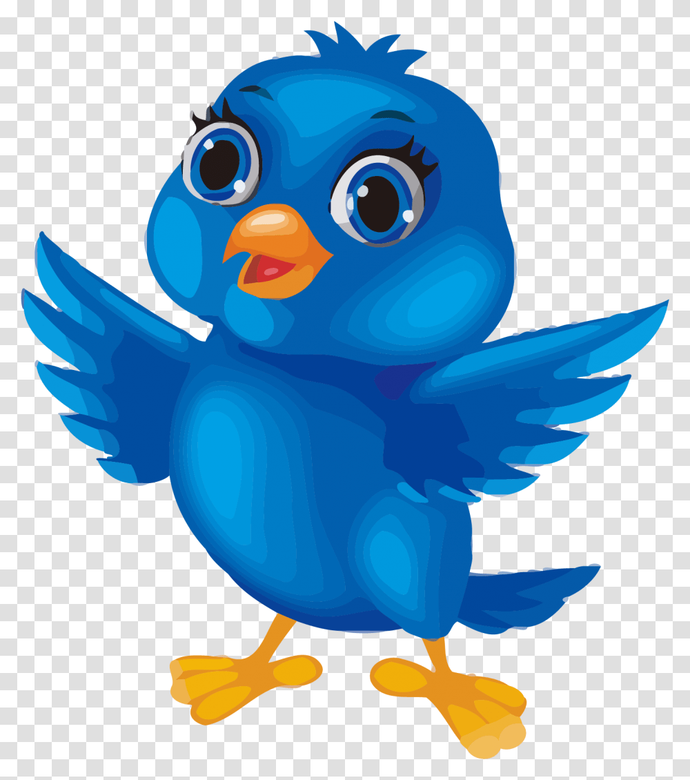 Blue Bird Image Cartoon Clipart Bird Clipart Hd, Animal, Toy, Poultry, Fowl Transparent Png