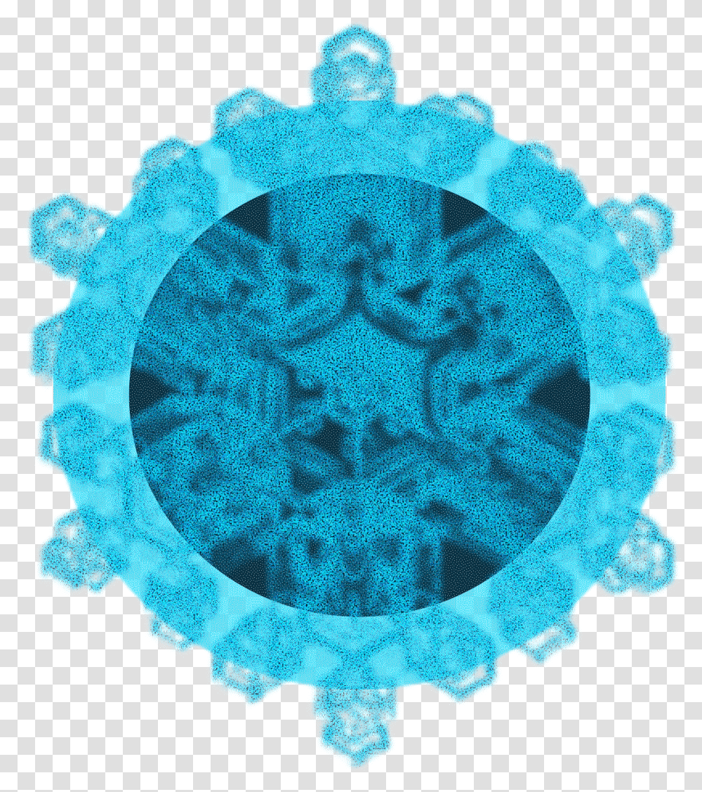 Blue Black Crystal Ice Flower Snowflake And Psd Portable Network Graphics, Ornament, Pattern, Fractal, Sphere Transparent Png