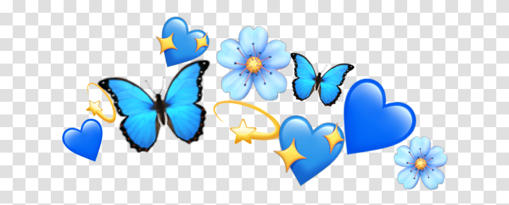 Blue Blue Emoji Crown, Animal, Insect, Invertebrate, Anther Transparent Png