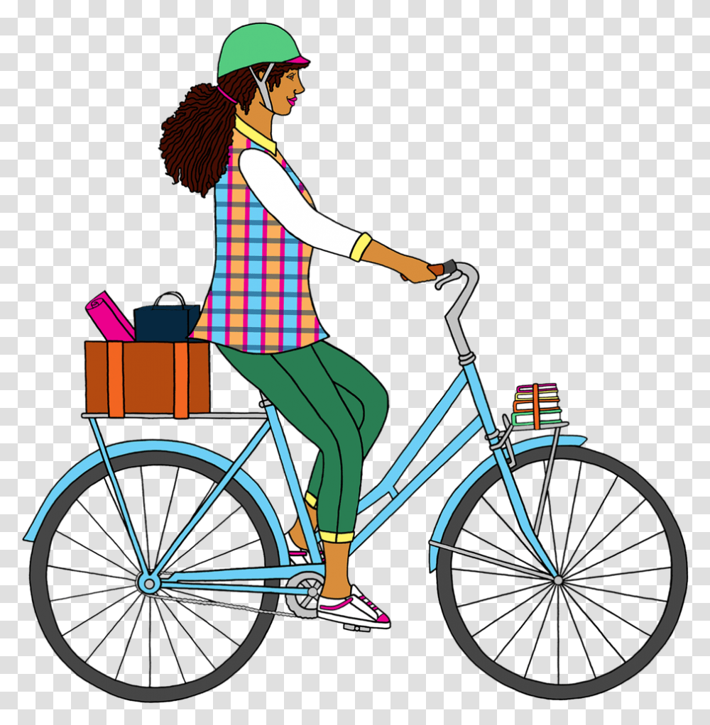 Blue Book Bike With Rider Radon Urban 8.0 Fe, Person, Human, Bicycle, Vehicle Transparent Png