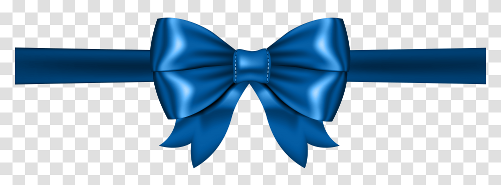 Blue Bow Clip, Tie, Accessories, Accessory, Necktie Transparent Png