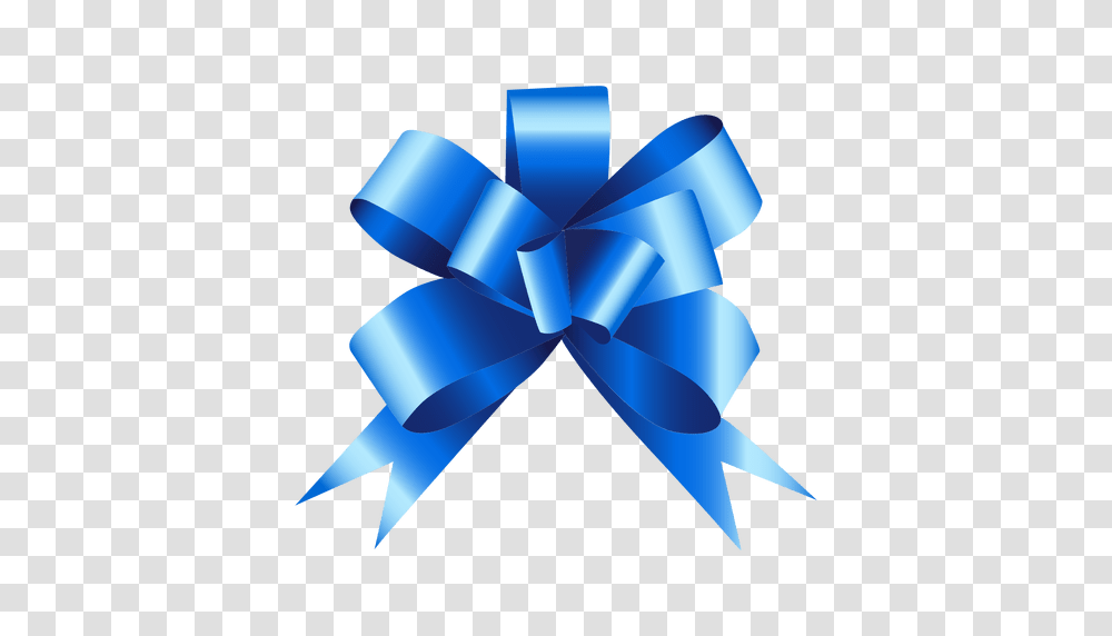 Blue Bow Gift, Paper, Origami Transparent Png