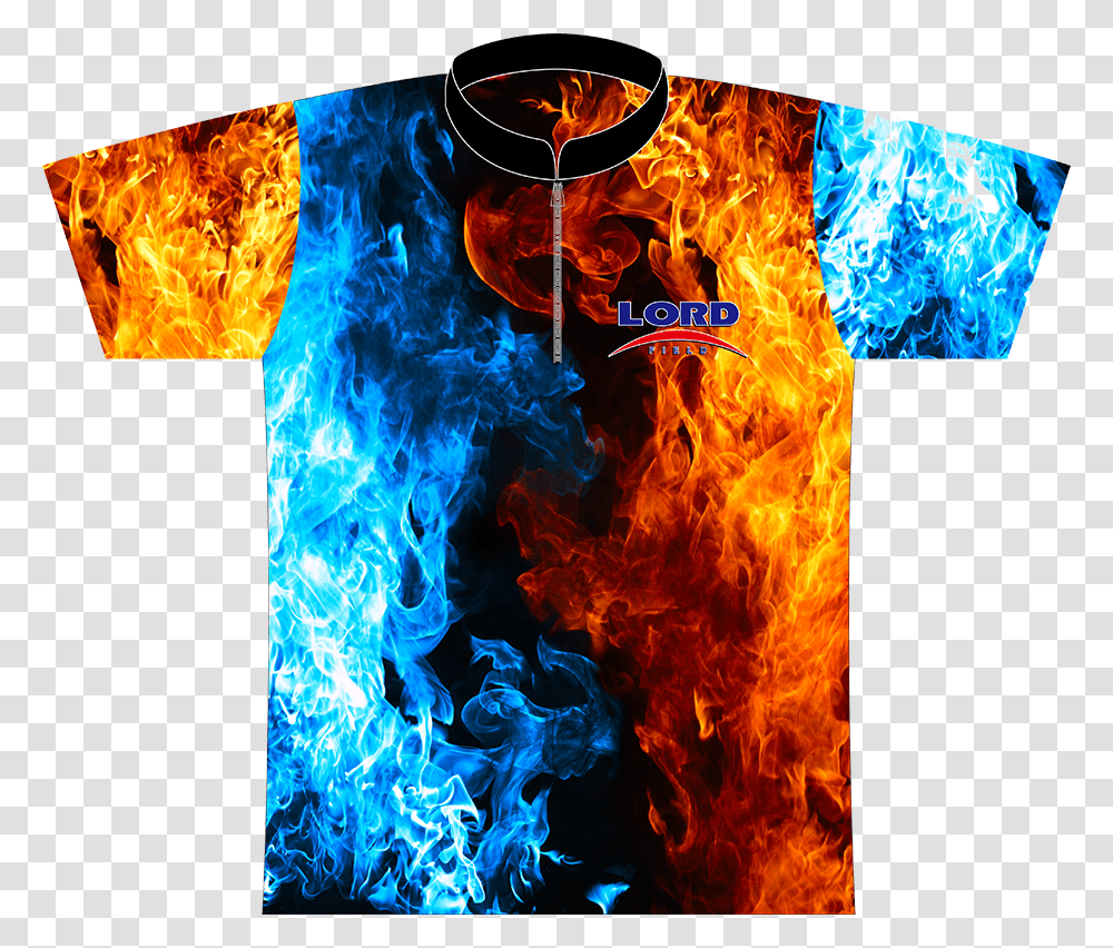 Blue Bowling Polo Shirt Designs, Fire, Flame, Bonfire, Fractal Transparent Png