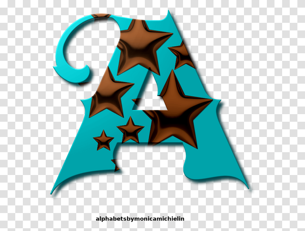 Blue Brown Stars Alphabet Vertical, Symbol, Star Symbol Transparent Png