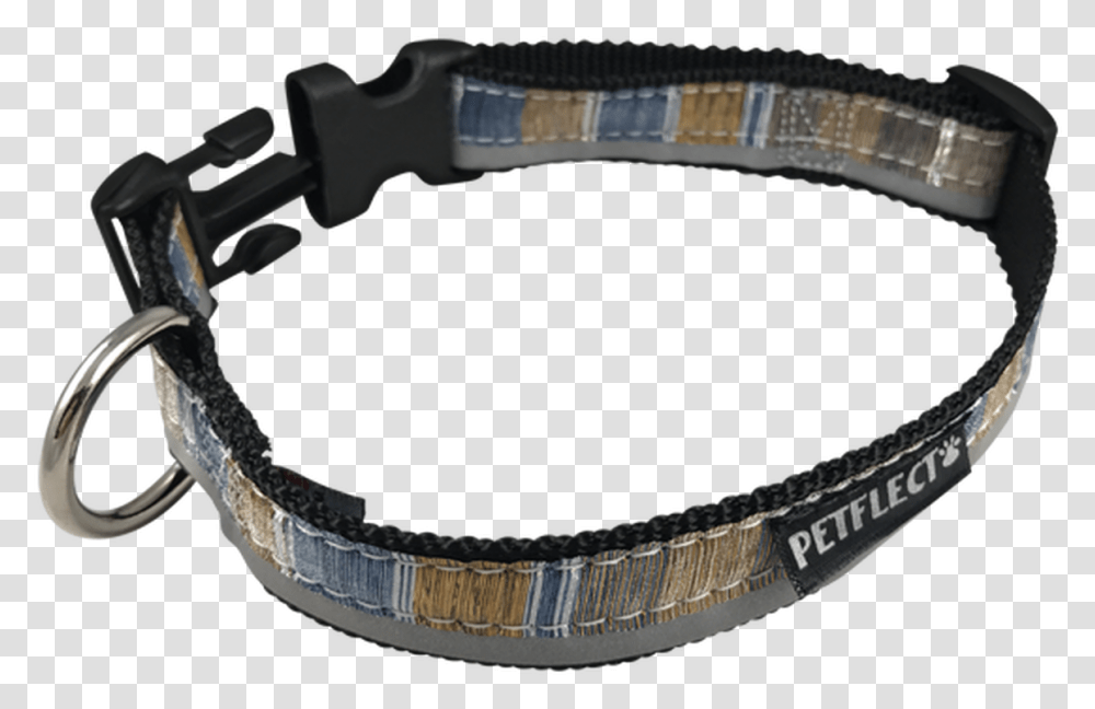 Blue Brown Vertically Striped Dog Collar Bracelet, Accessories, Accessory, Gun, Weapon Transparent Png