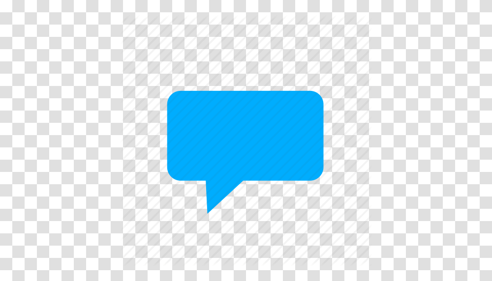 Blue Bubble Chat Comment Comments Message Icon, Weapon, Blade, Rubber Eraser Transparent Png