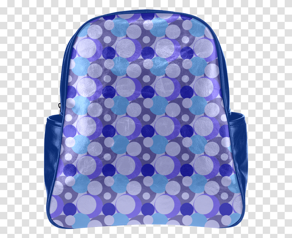 Blue Bubble Pop Multi Pockets Backpack Laptop Bag, Rug, Texture, Polka Dot Transparent Png