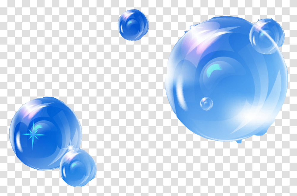 Blue Bubbles Fluorescent Bubble, Sphere, Balloon Transparent Png