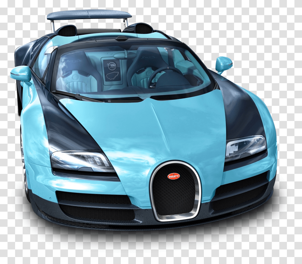 Blue Bugatti Veyron Bugatti Car In America, Vehicle, Transportation, Automobile, Windshield Transparent Png