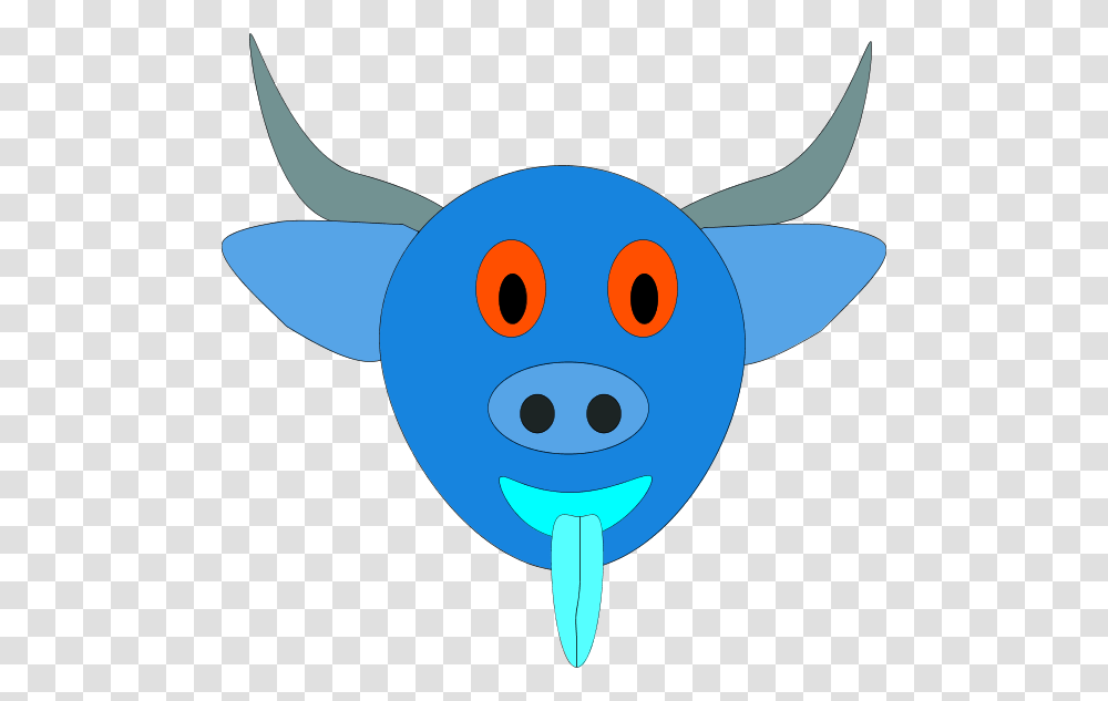 Blue Bull Head Clipart, Sea Life, Animal, Mammal Transparent Png
